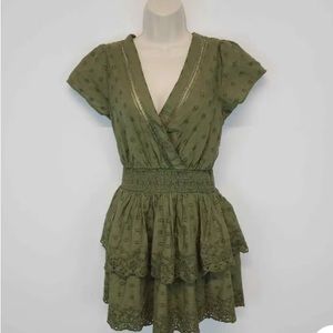Aerie garden party wrap mini dress